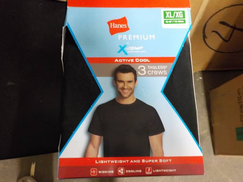 lot 98 image: Hanes Premium Tag less Crew T-shirt...