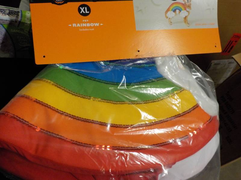 lot 100 image: XL Pet Rainbox Costume...