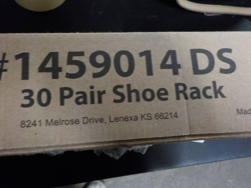 lot 101 image: 30 pair Shoe Rack needs assembly...