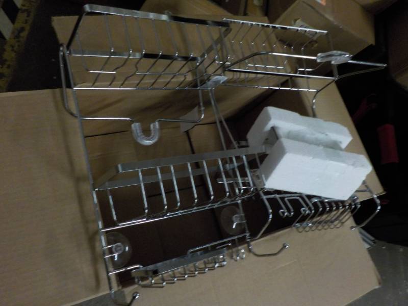 lot 102 image: 2 Shower Caddie, one bent and a soa...