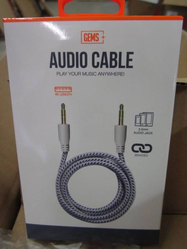 lot 382 image: Gems- Audio Cable 6 (48pcs)...
