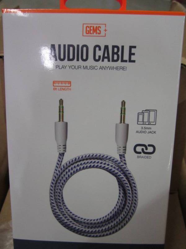 lot 383 image: Gems- Audio Cable 6 (48pcs)...