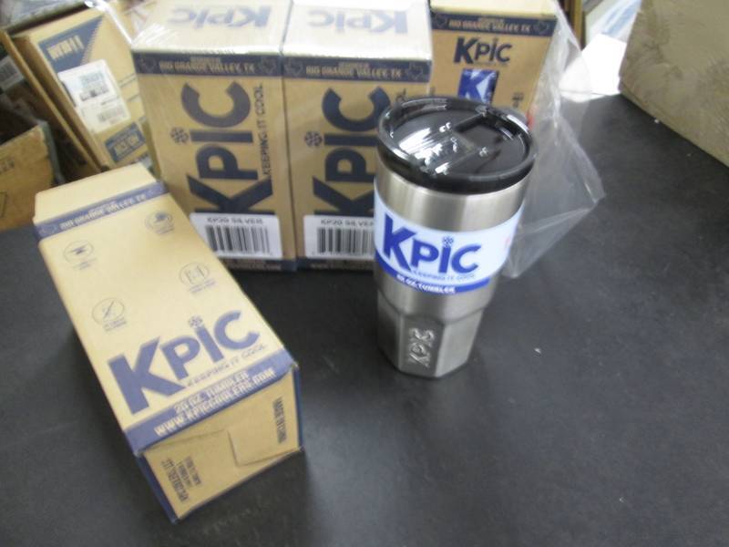 lot 218 image: 6 Kpic 20 oz Insulated Tumblers Kee...