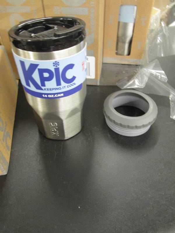 lot 251 image: 6 Kpic 14 oz Insulated Tumblers Kee...