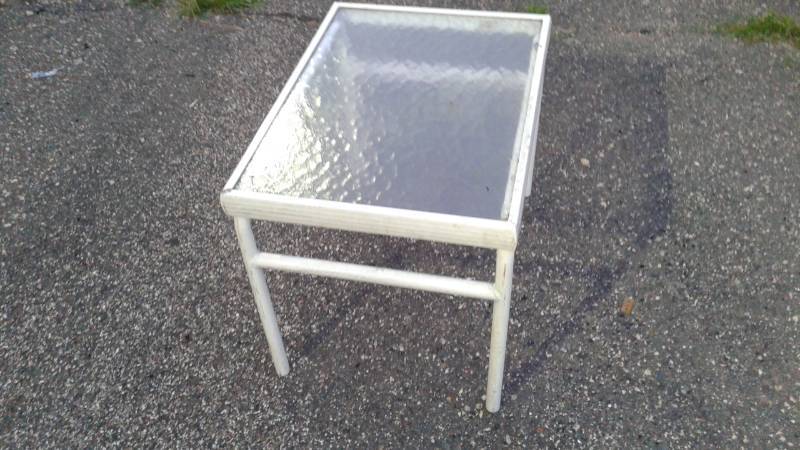 lot 17 image: Outside Patio Table, Used, Some Wear