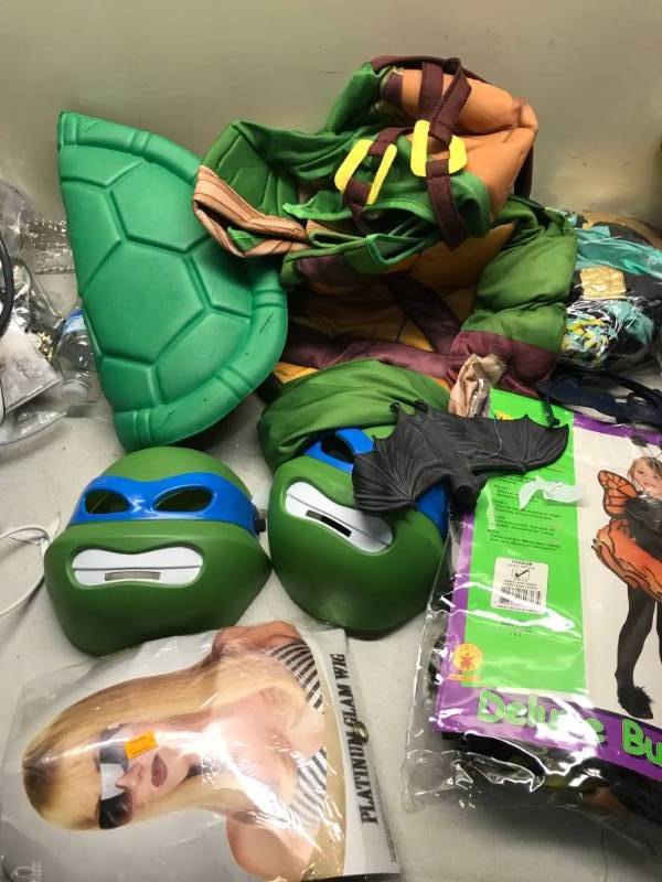 lot 41 image: Lot Of Different Halloween Costumes, Ninja Turtle