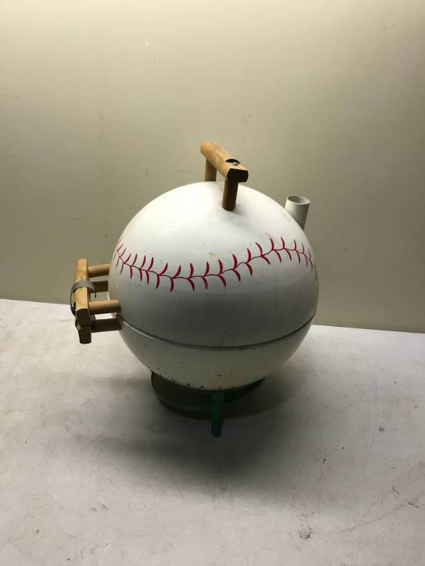 lot 23 image: Baseball Charcoal Cooking Grill, Some Marks