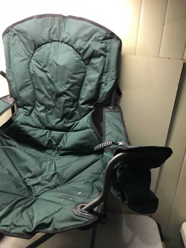 lot 19 image: Folding Chair With Arm Cooler, Good Condition