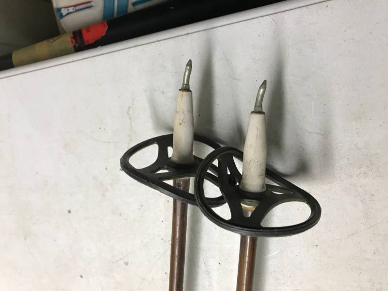 lot 11 image: Pair Of Vintage Bamboo Ski Poles, Used