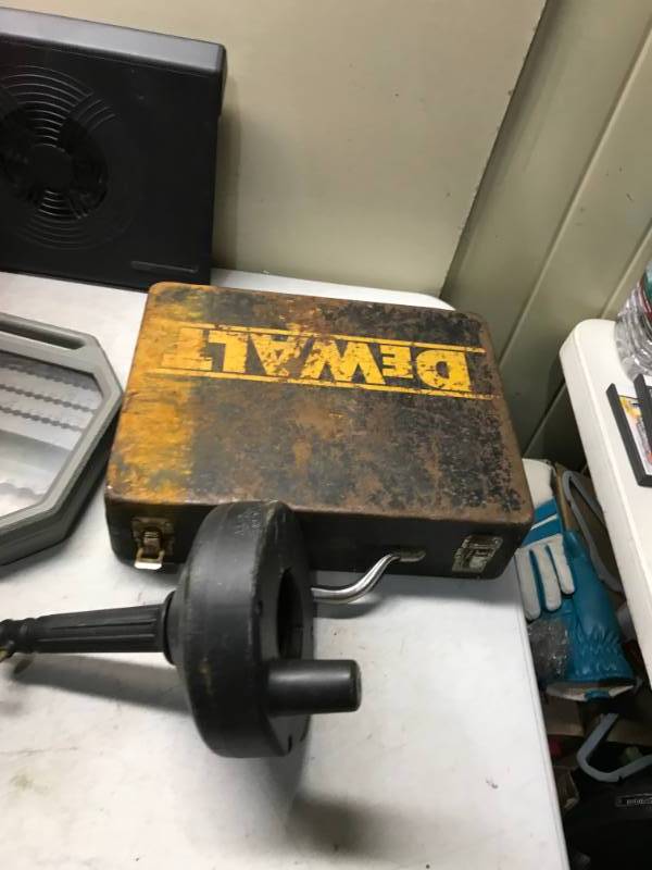 lot 82 image: Bin Filled With Loose Tool Boxes And Some Hardware