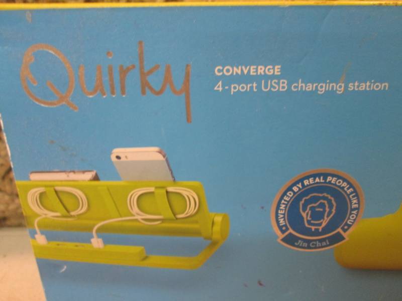 lot 32 image: Quirky Converge 4-Port USB Charging...