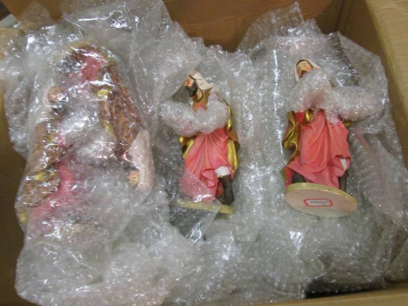 lot 93 image: Big Box Full of Christmas Figures  ...