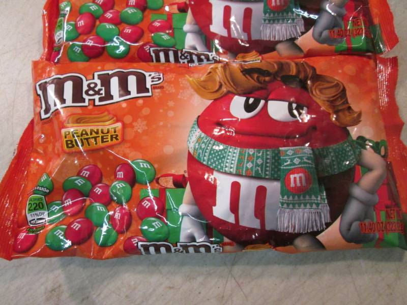 lot 123 image: 3 Bags of Peunut Butter M&Ms Best ...