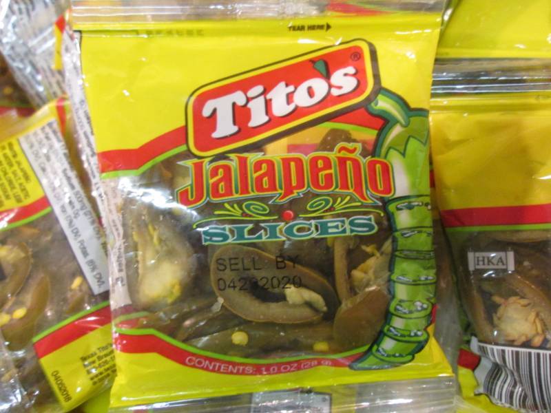 lot 133 image: 38 Pouches of Titos Jalapeno Slice...