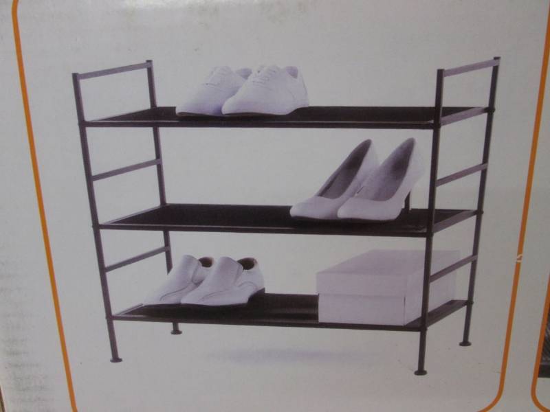 lot 182 image: Neat Freak Stackable 3 Tier Mesh Ra...