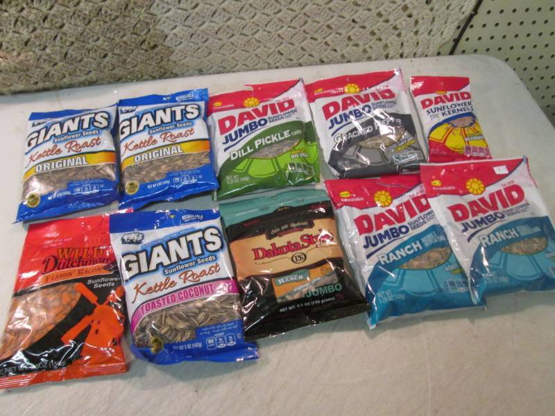 lot 222 image: 10 Bags of Assorted Sunflower Seeds...