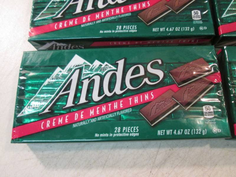 lot 233 image: 4 Packs of Andes Creme De Menthe Th...