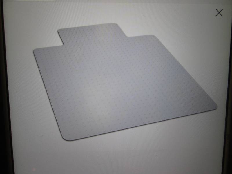 lot 237 image: Dimex 36 x 48 Chair Mat with Lip ...