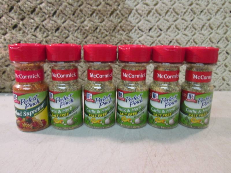 lot 244 image: 6 McCormick Perfect Pinch Seasoning...