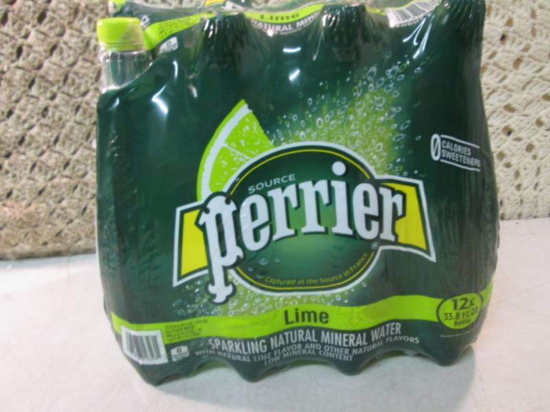 lot 248 image: 12-Pack of Perrier Lime Sparkling N...