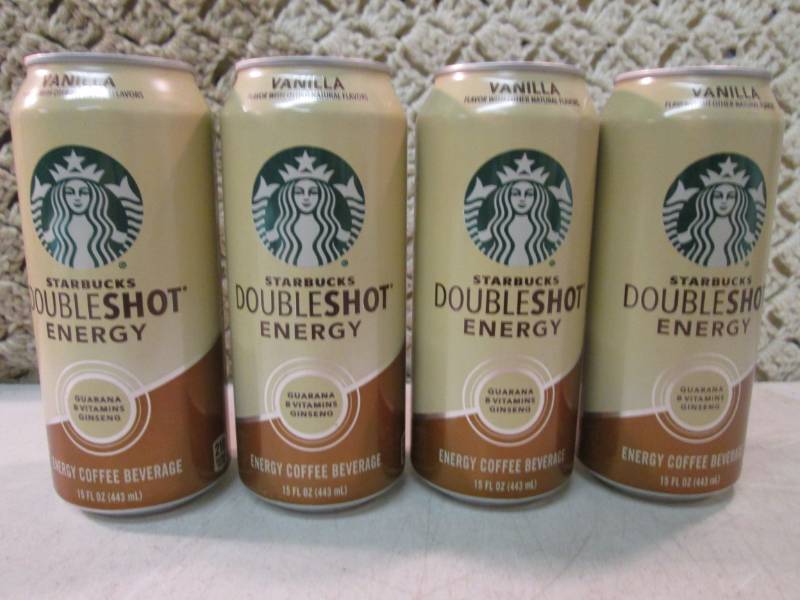 lot 254 image: 4 - 15 ounce Cans of Starbucks Vani...
