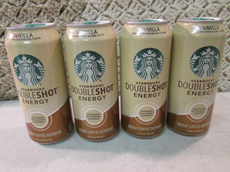 lot 255 image: 4 - 15 ounce Cans of Starbucks Vani...