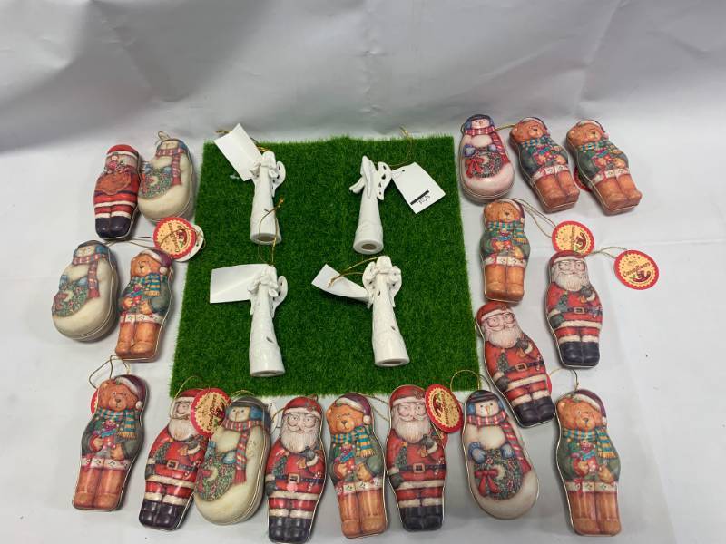 lot 3 image: 22 New Christmas Ornaments $105 Retail