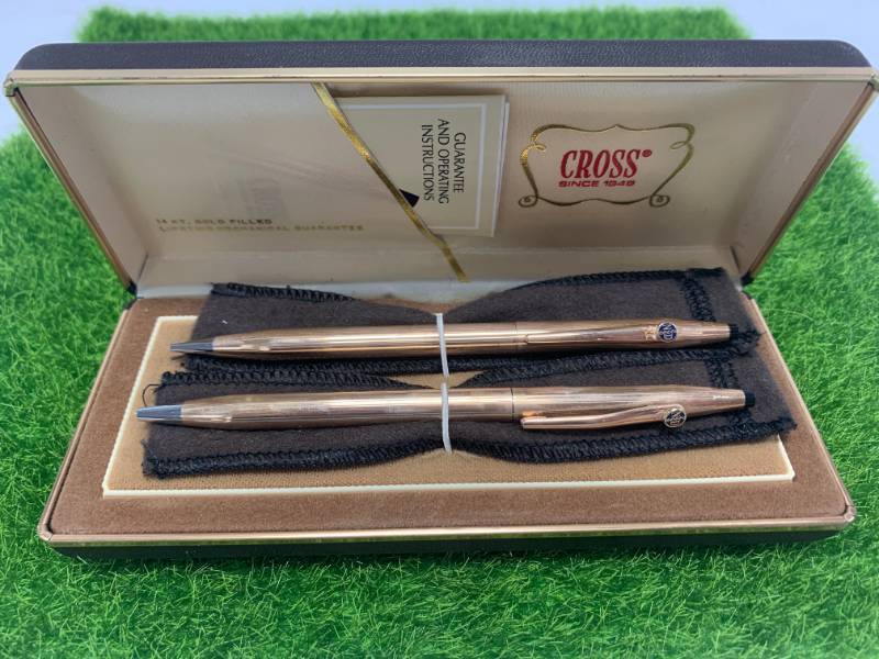 lot 24 image: Vintage ND Cross Pen & Pencil 14Kt Filled Set