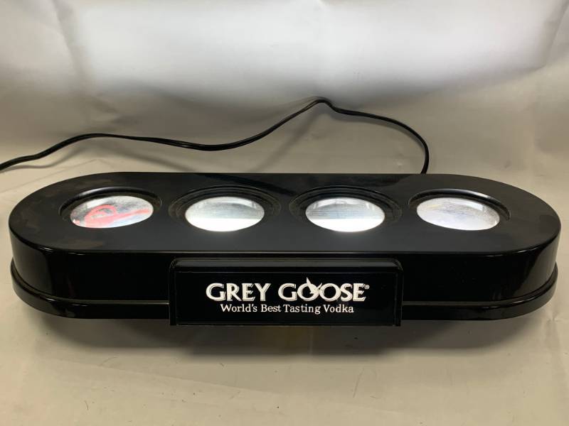 lot 27 image: Grey Goose Vodka Lighted 4 Bottle Stand