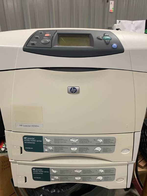 lot 37 image: HP Laserjet 4250 tn Laser Printer, Network Ready, Great Shape