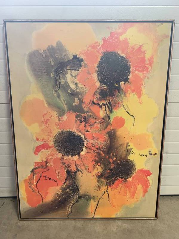 lot 50 image: Vintage Framed Artwork 30 x 40