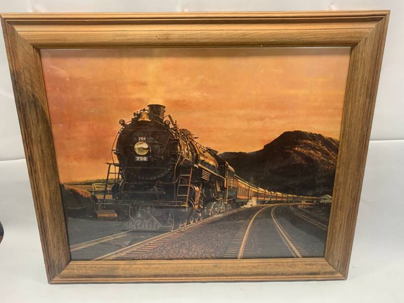 lot 69 image: Saga of the Iron Horse Framed Print