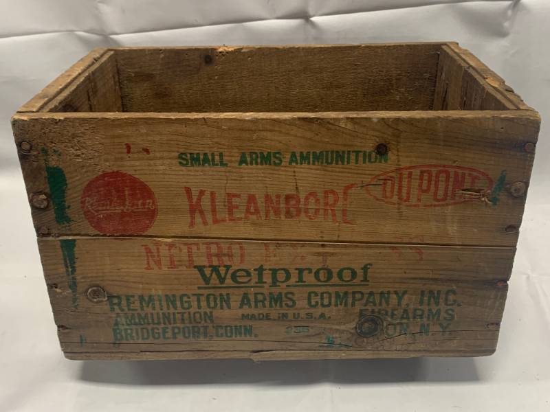 lot 72 image: Remington Small Arms Ammunition Wood Box