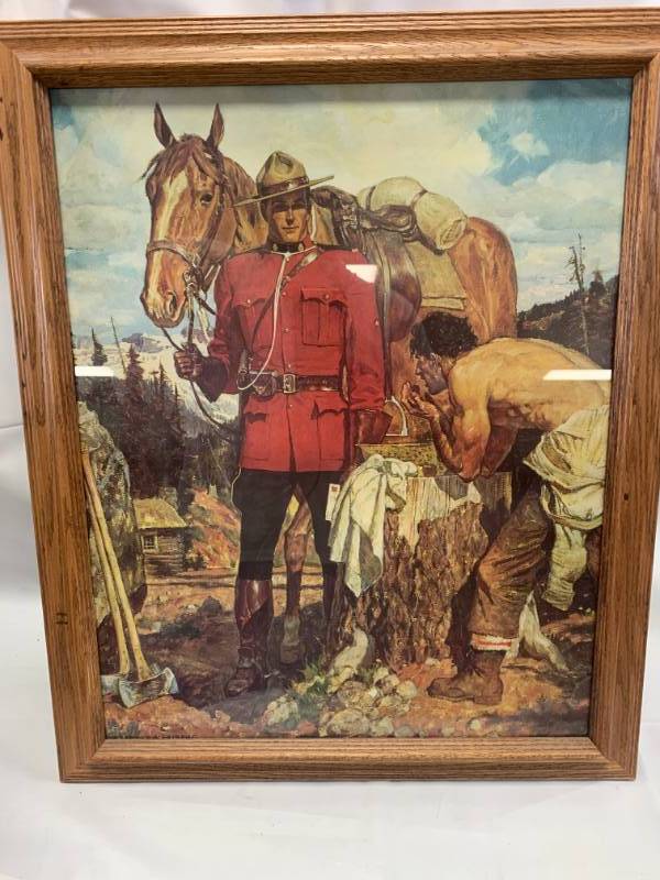 lot 94 image: Vintage Framed A. Friberg Picture 19 x 23