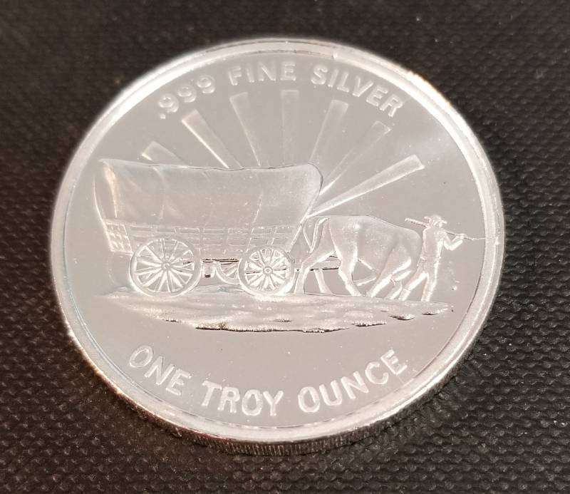 1 TROY OZ. .999 FINE SILVER PROSPECTOR ROUND