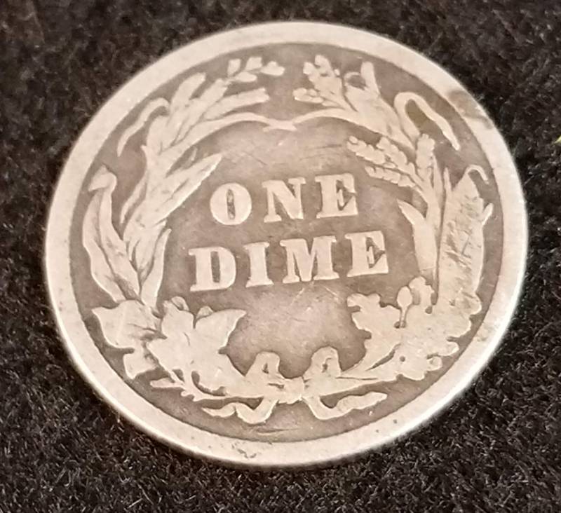 1901 BARBER SILVER DIME