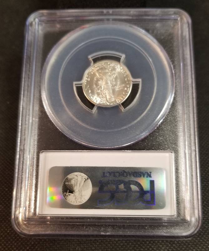 1945-D MERCURY DIME MS64FB PCGS FULL BANDS