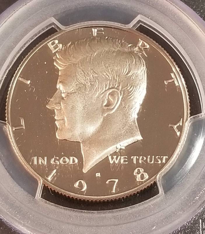 1978-S PROOF KENNEDY HALF DOLLAR PR69DCAM PCGS EXCEPTIONAL STICKERED