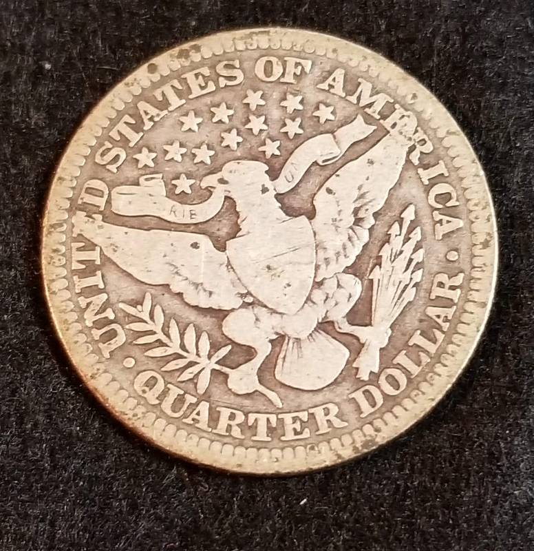 1910 BARBER SILVER QUARTER