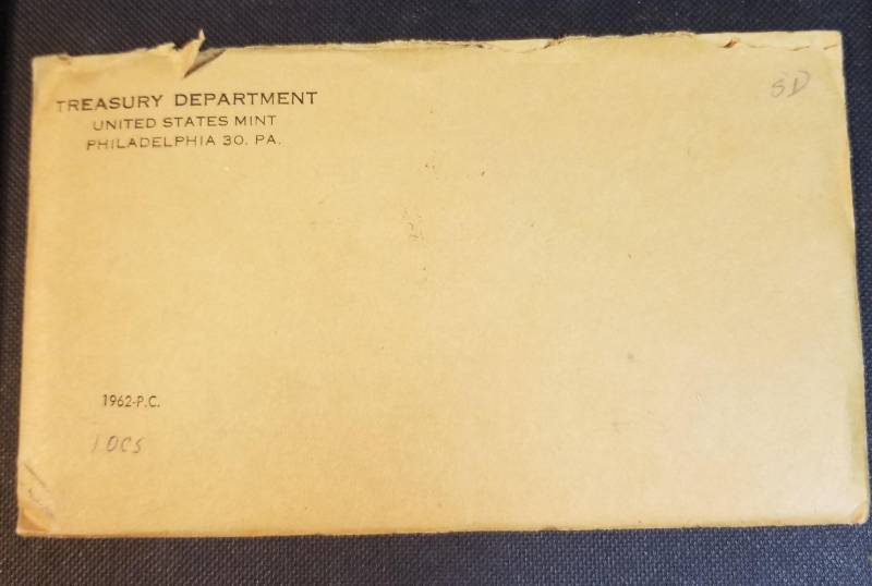 1962 US PROOF SET IN ORIGINAL GOVT PACKAGING