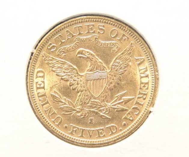 1903-S US GOLD $5 LIBERTY BU-UNC HIGH GRADE COIN