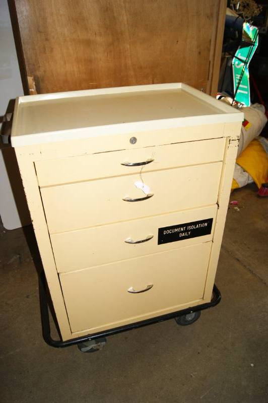 lot 35 image: Storage Cabinet with Wheels