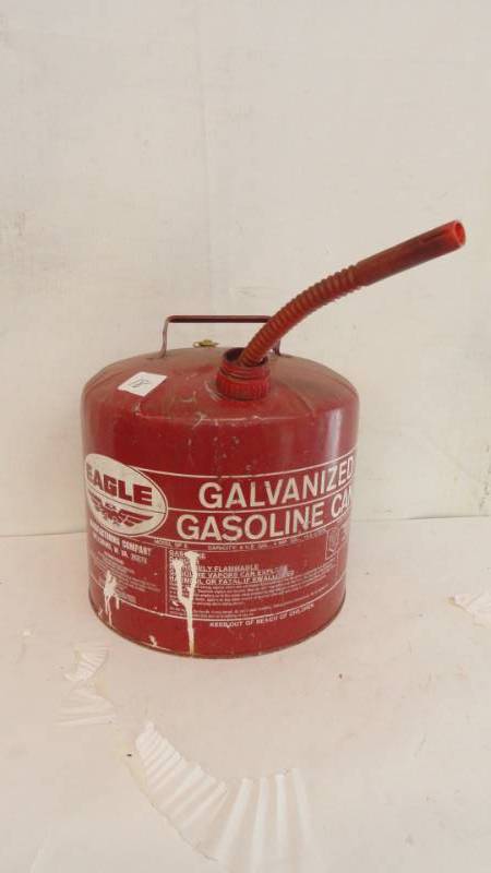 lot 18 image: 5 Gallon Eagle Gas Can