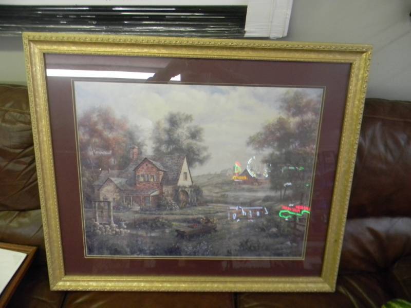 lot 22 image: VERY NICE Carl Valente Piece approx 38x31 - SEE PICTURES