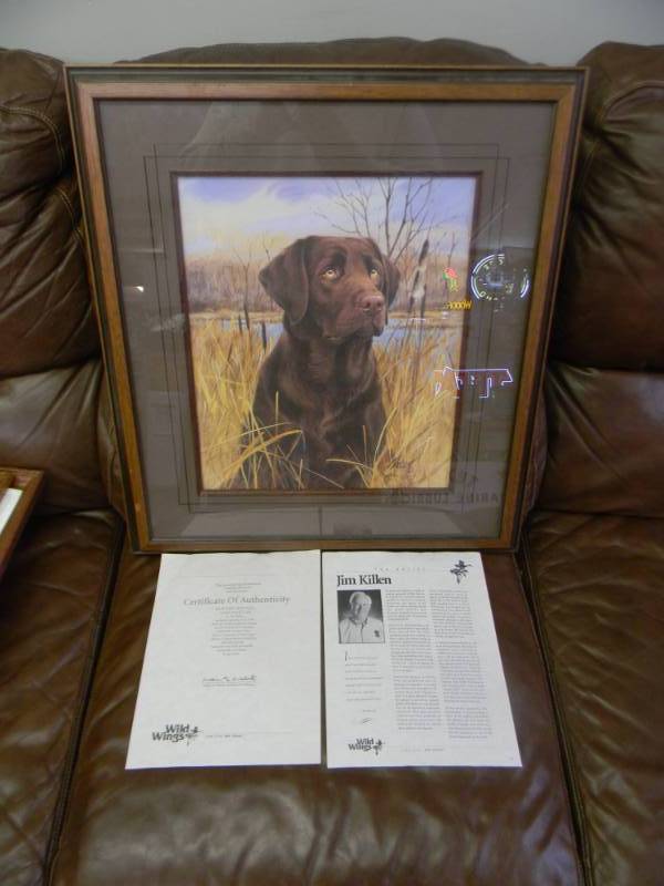 lot 30 image: VERY NICE Thats My Dog Too - Chocolate Lab  by Jim Killen 1999. WITH COA  - SEE PICTURES