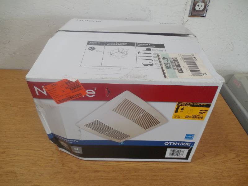 lot 46 image: NuTone QT Series Quiet 130 CFM Ceiling Bathroom Exhaust Fan, ENERGY STAR