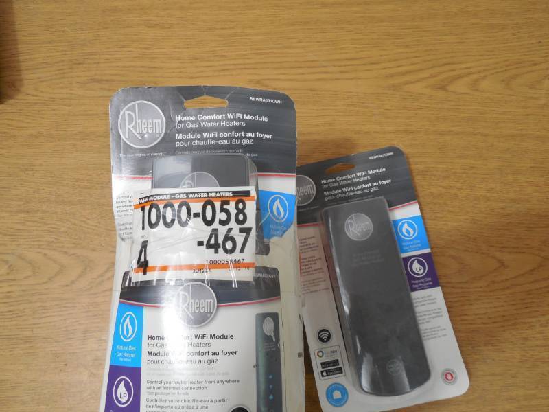 lot 58 image: (5) NEW _ Rheem EcoNet Home Comfort Wi-Fi Module for Rheem Performance Platinum Gas Smart Tank Water Heaters