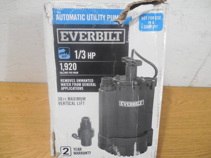 lot 68 image: Everbilt 13 HP Automatic Utility Pump