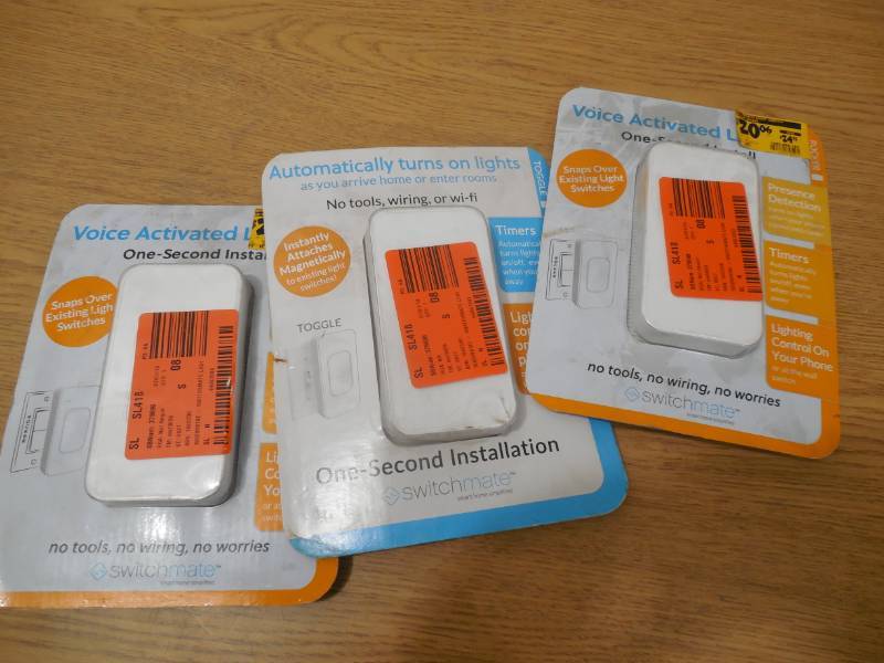 lot 70 image: (3) New Switchmate Home White Light Switch Adapter