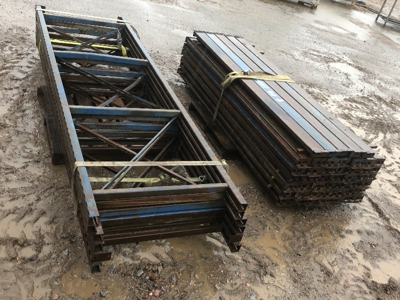 lot 6 image: Lot Of 12ft Pallet Racking